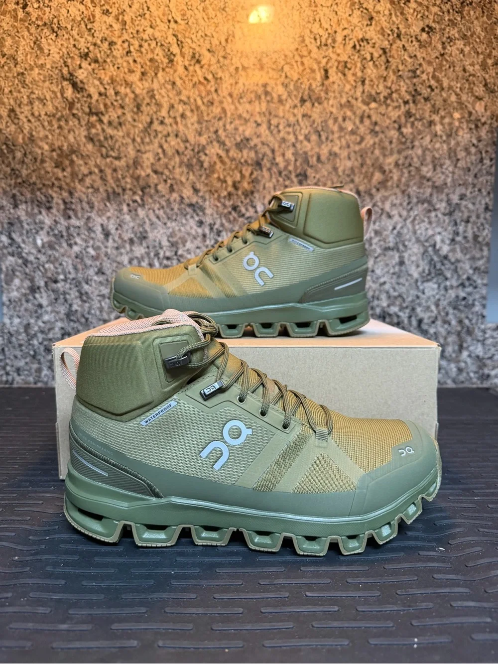 On Running Olive Green Cloudtrax Maira Women’s Hiking Boots